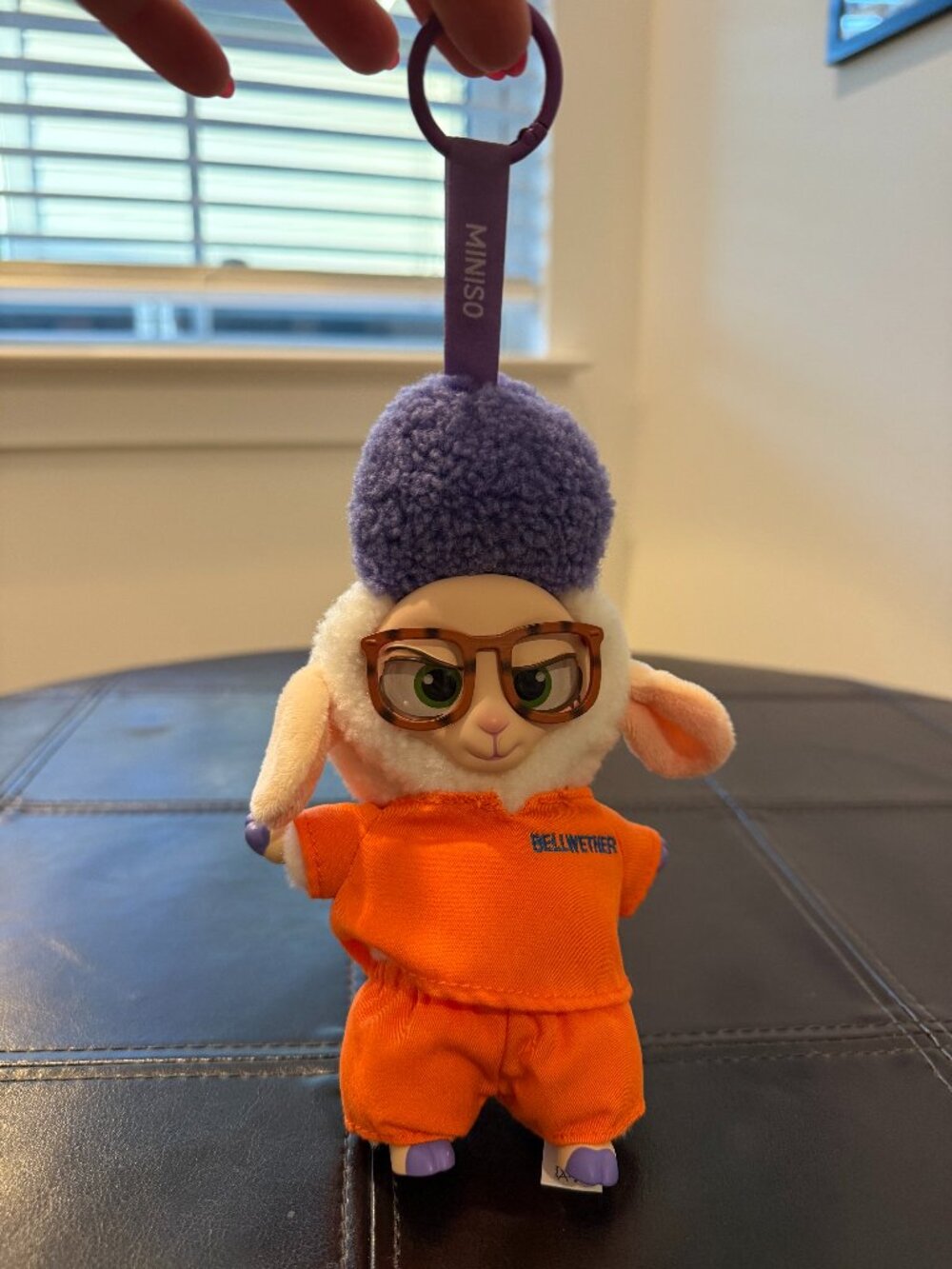 Disney MINISO Zootopia Bellwether Mini Plush Keychain